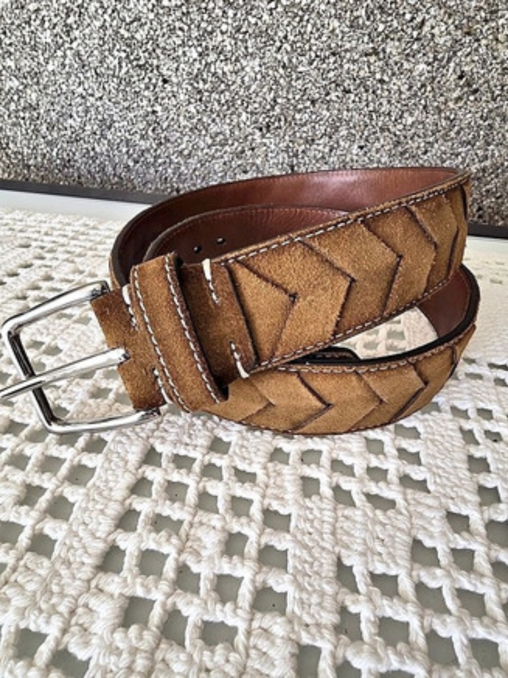 Harold Made In Italy Leather Belt Like New